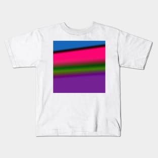 PINK BLUE GREEN TEXTURE Kids T-Shirt